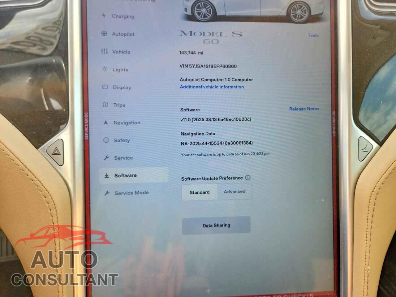 TESLA MODEL S 2014 - 5YJSA1S19EFP60860