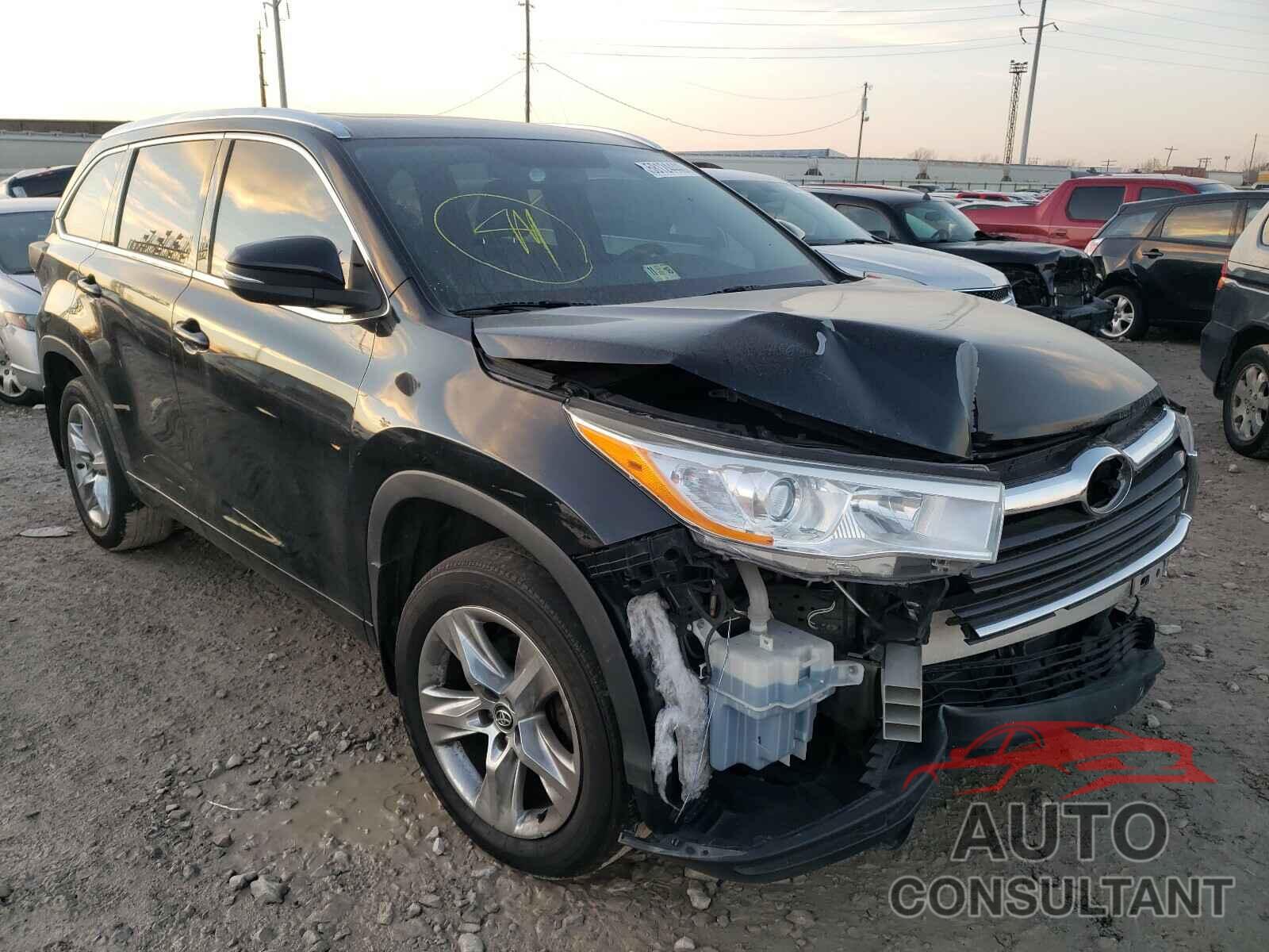 TOYOTA HIGHLANDER 2016 - 5TDJKRFH1GS325490