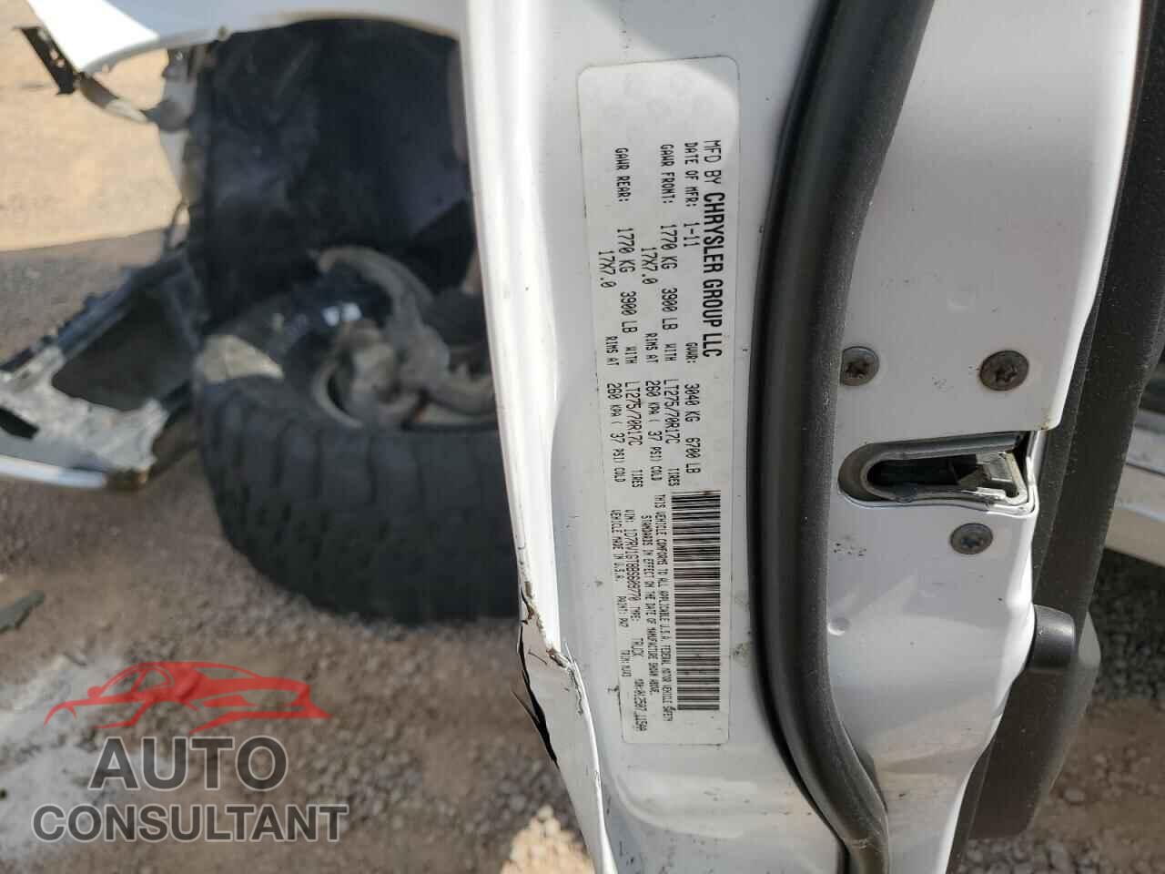 DODGE All Models 2011 - 1D7RV1GT8BS609770