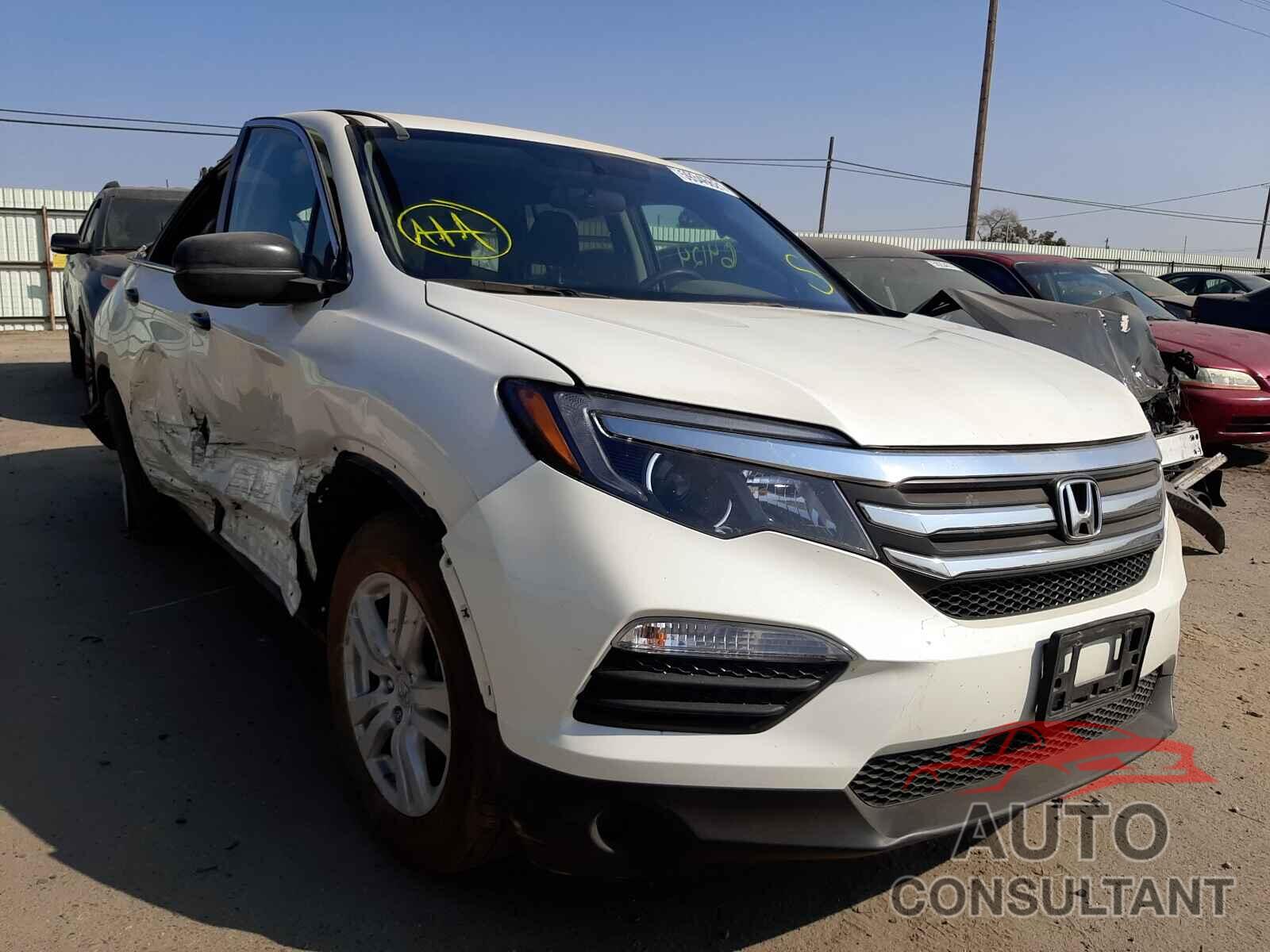 HONDA PILOT 2017 - 5FNYF5H11HB005104
