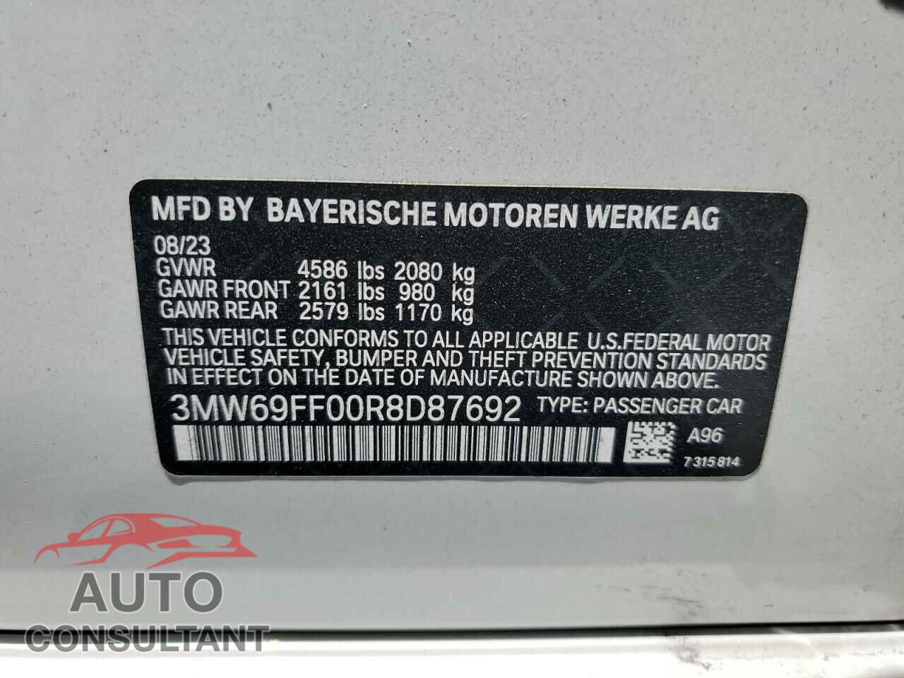 BMW 3 SERIES 2024 - 3MW69FF00R8D87692