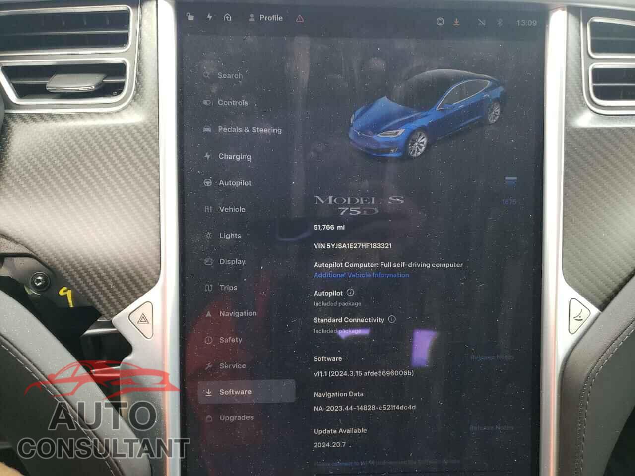 TESLA MODEL S 2017 - 5YJSA1E27HF183321