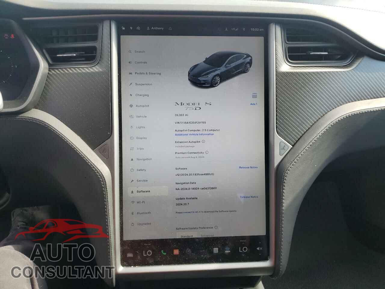 TESLA MODEL S 2018 - 5YJSA1E20JF291155