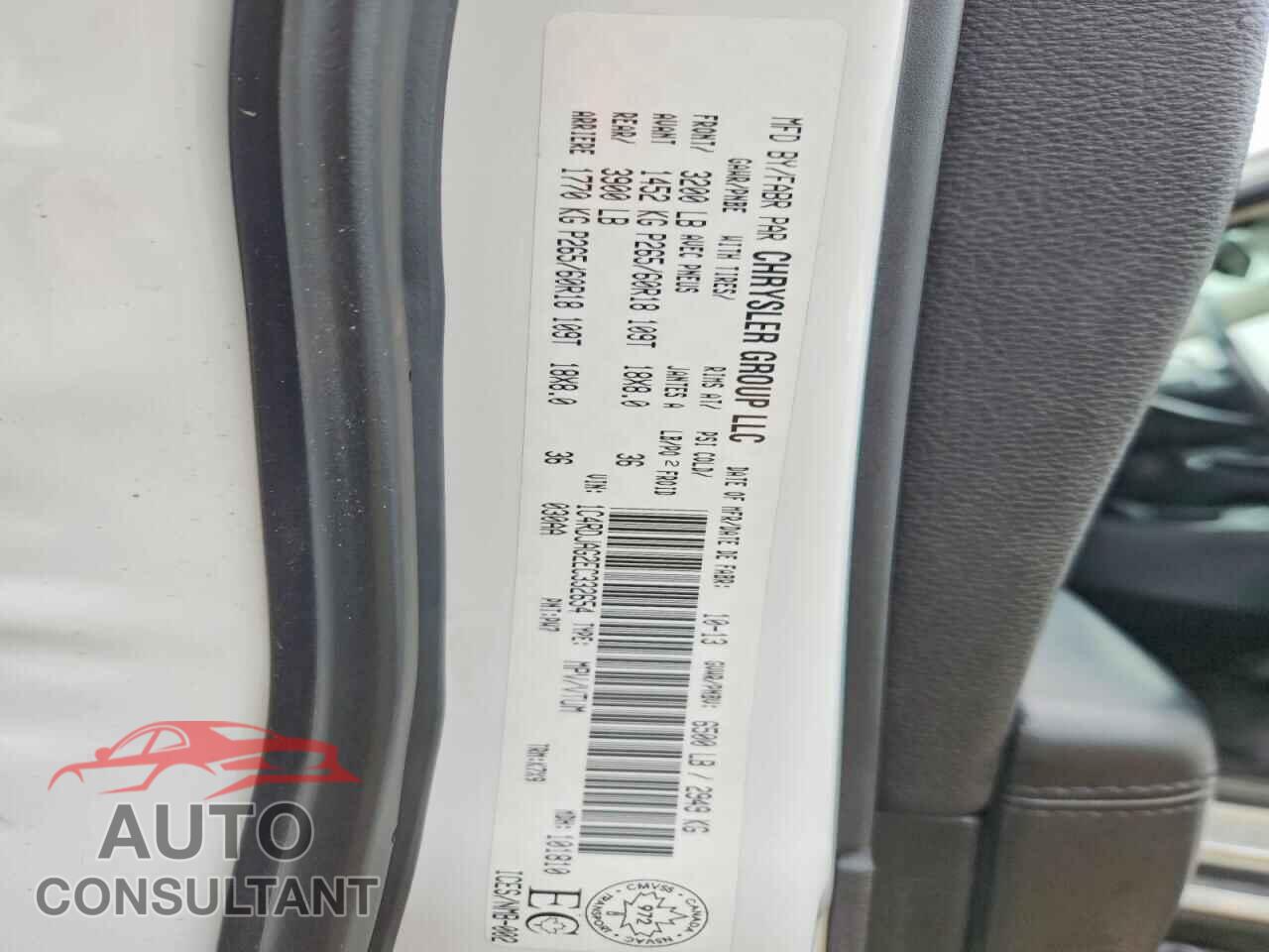 DODGE DURANGO 2014 - 1C4RDJAG2EC332654