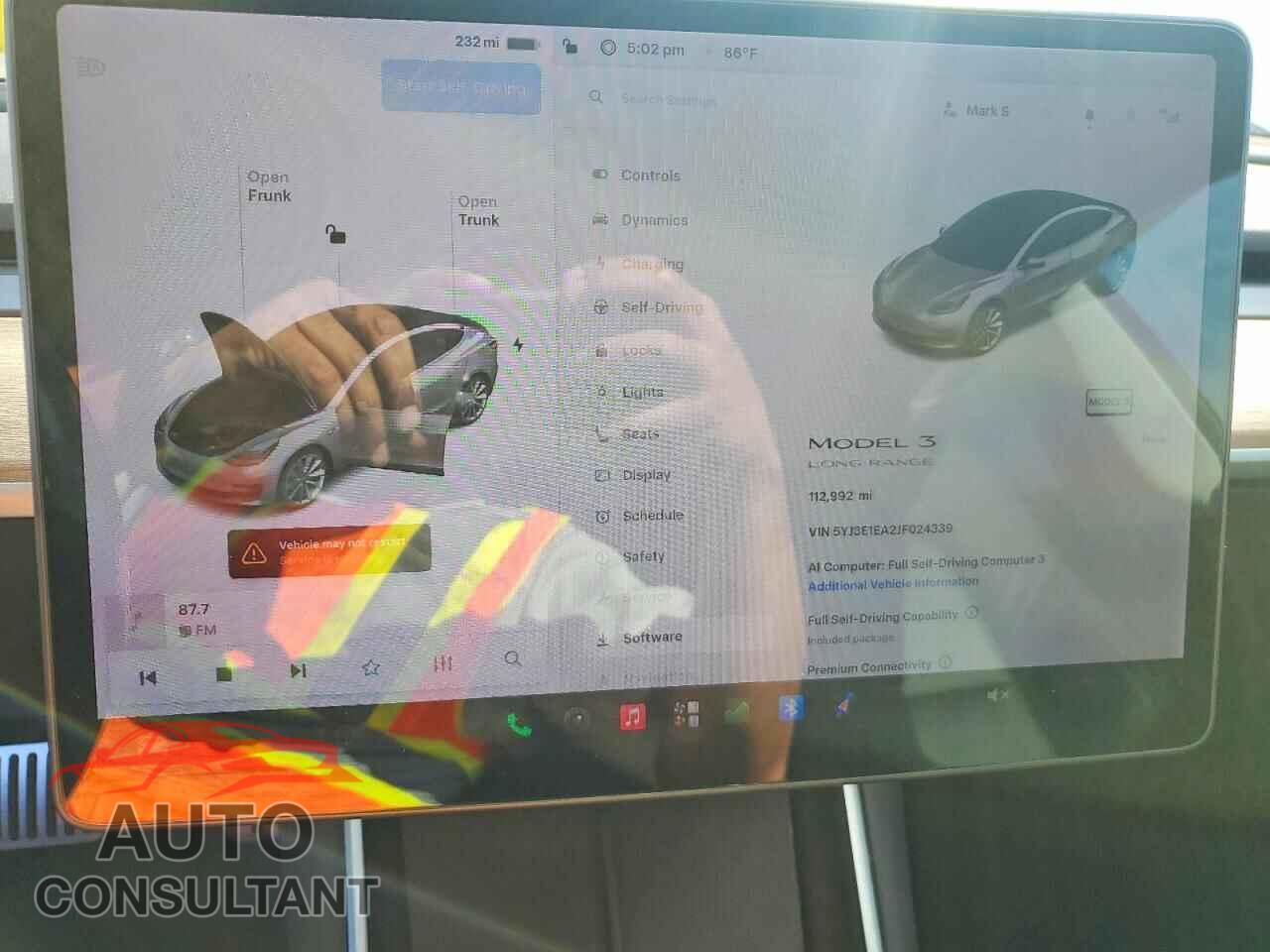 TESLA MODEL 3 2018 - 5YJ3E1EA2JF024339