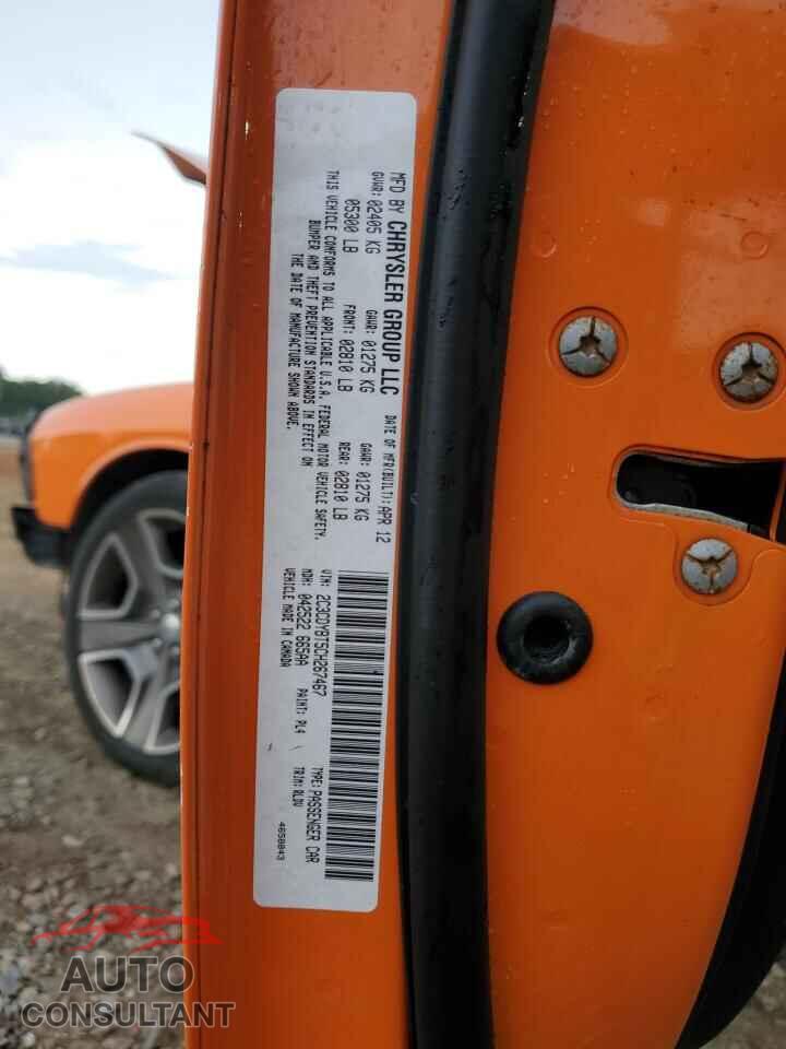 DODGE CHALLENGER 2012 - 2C3CDYBT5CH267467