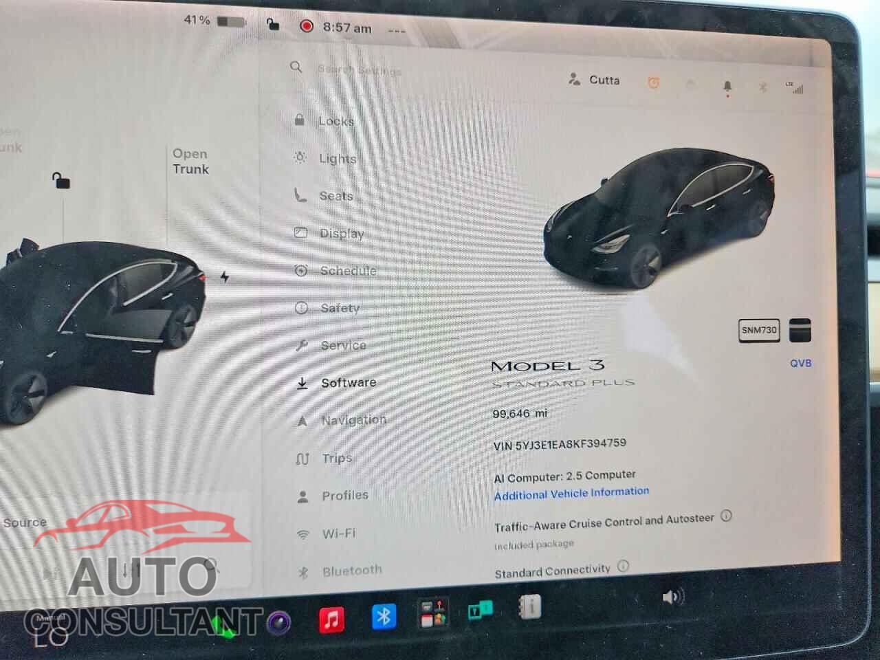 TESLA MODEL 3 2019 - 5YJ3E1EA8KF394759