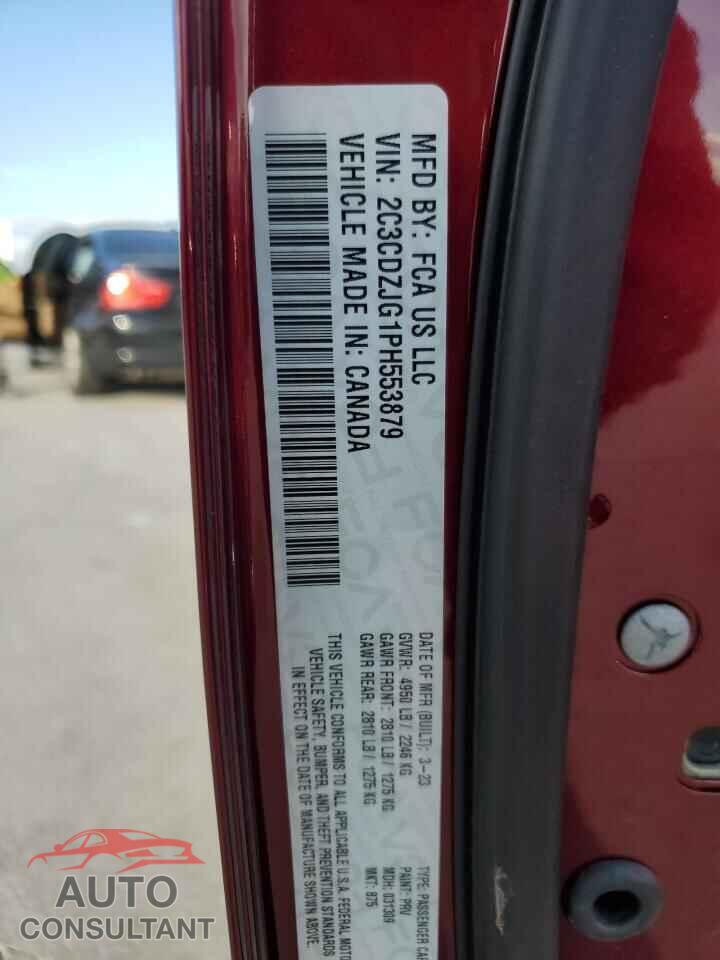 DODGE CHALLENGER 2023 - 2C3CDZJG1PH553879