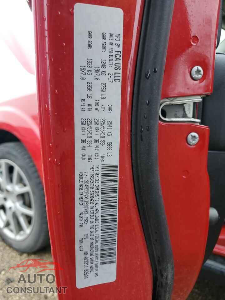 DODGE JOURNEY 2017 - 3C4PDDEGXHT596703