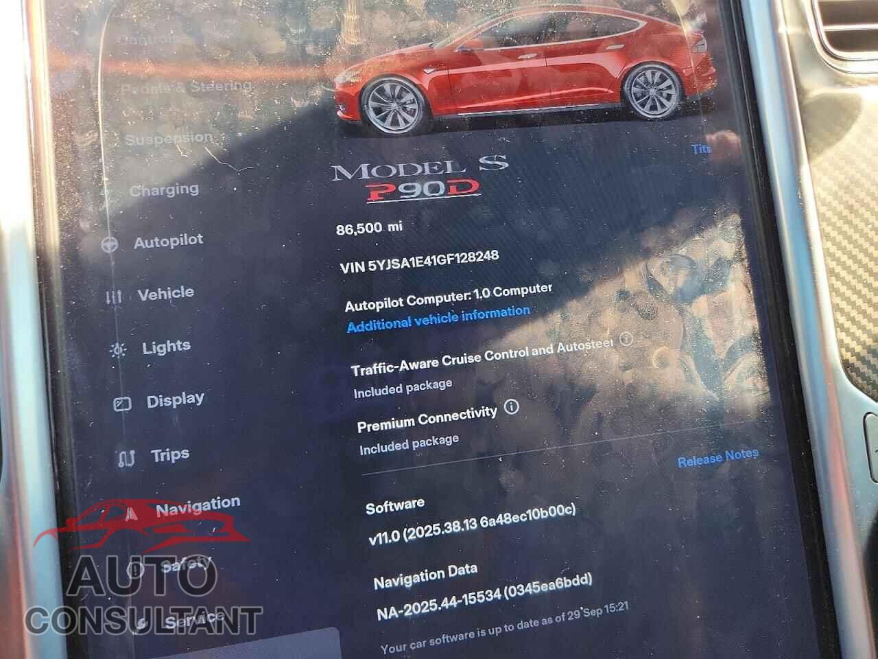 TESLA MODEL S 2016 - 5YJSA1E41GF128248