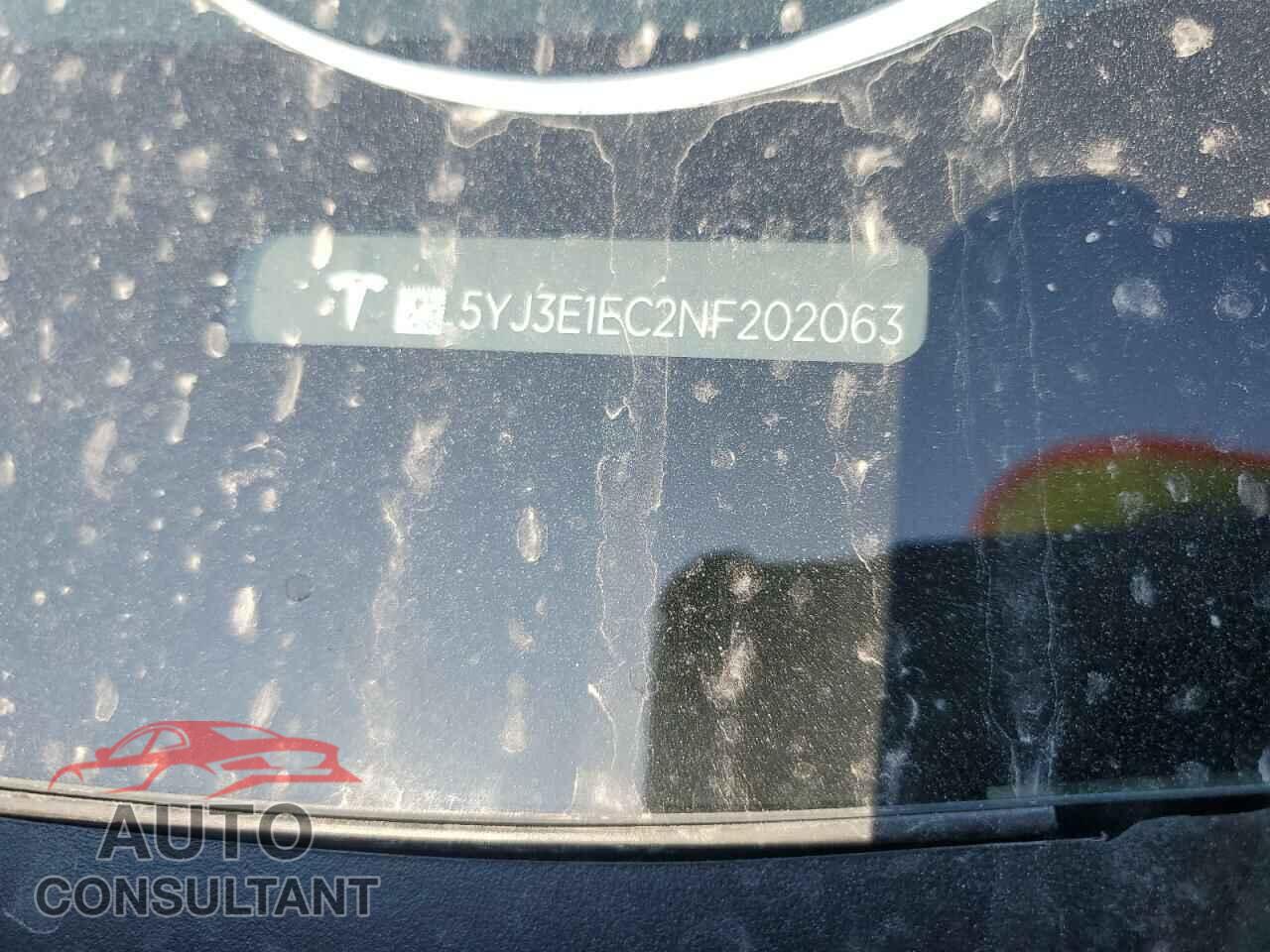 TESLA MODEL 3 2022 - 5YJ3E1EC2NF202063