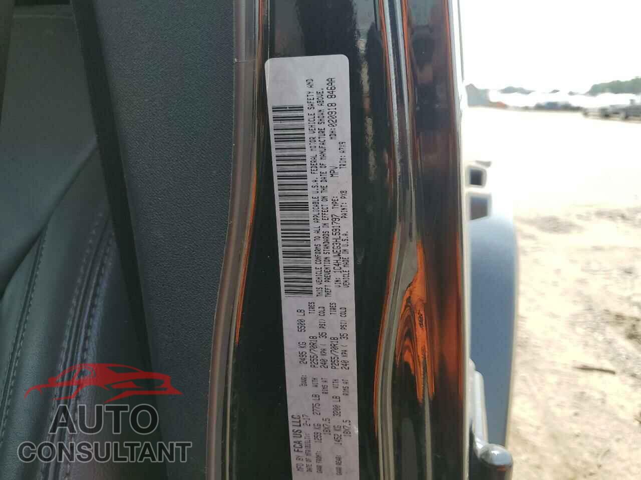 JEEP WRANGLER 2017 - 1C4HJWEG3HL591797