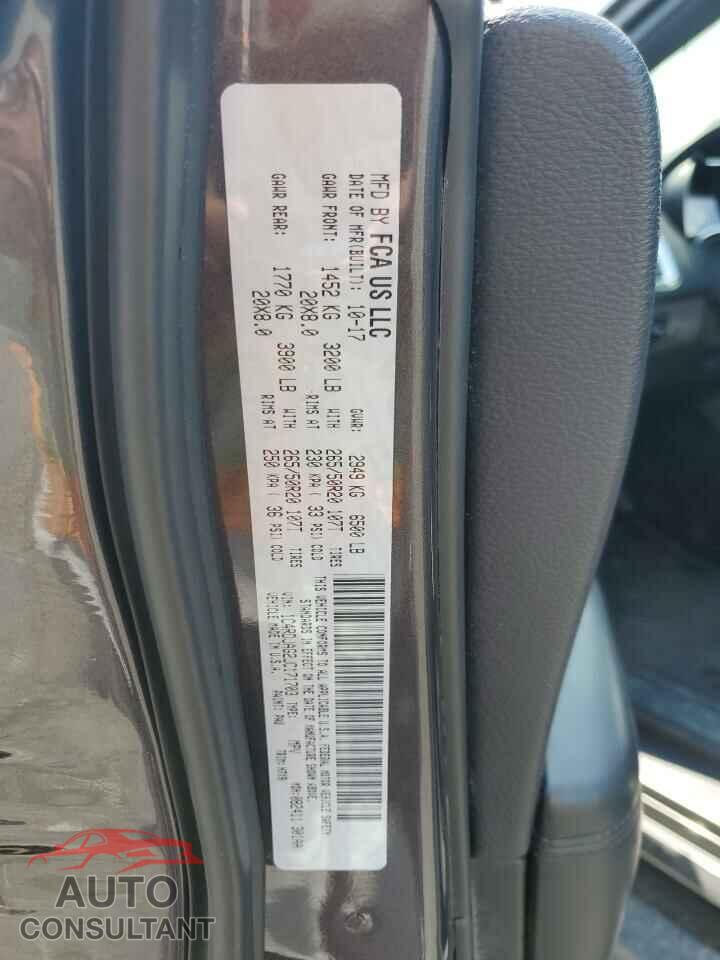 DODGE DURANGO 2018 - 1C4RDJAG2JC171703