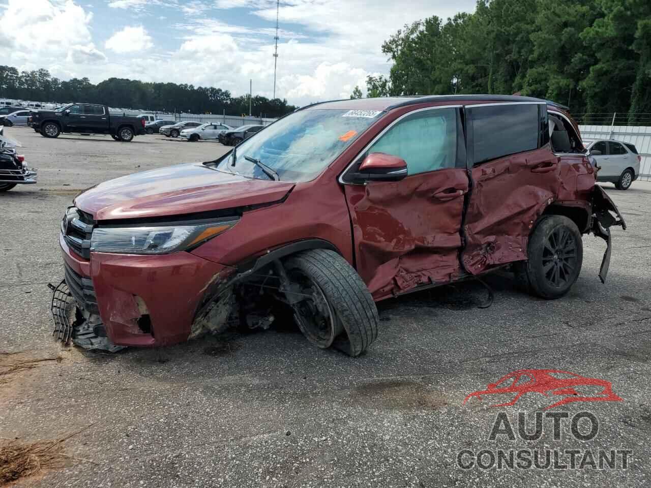 TOYOTA HIGHLANDER 2019 - 5TDJZRFH2KS606086