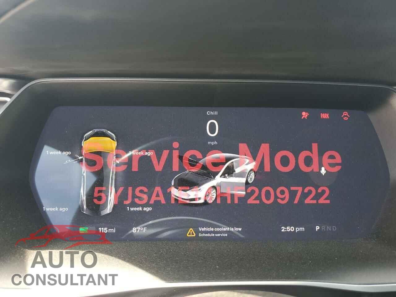 TESLA MODEL S 2017 - 5YJSA1E14HF209722