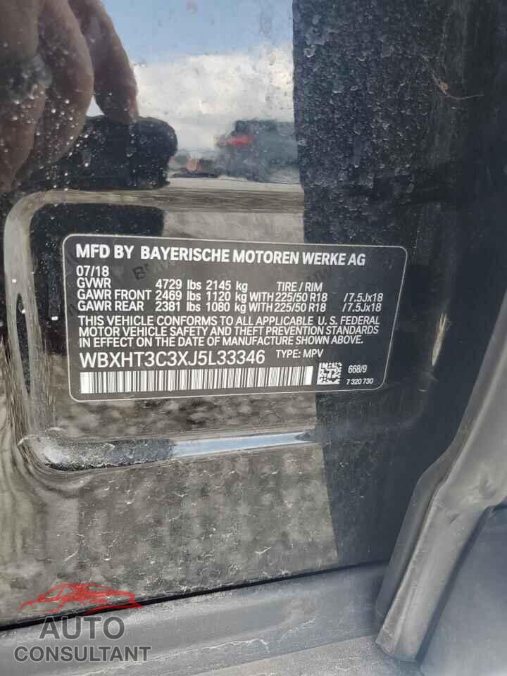 BMW X1 2018 - WBXHT3C3XJ5L33346