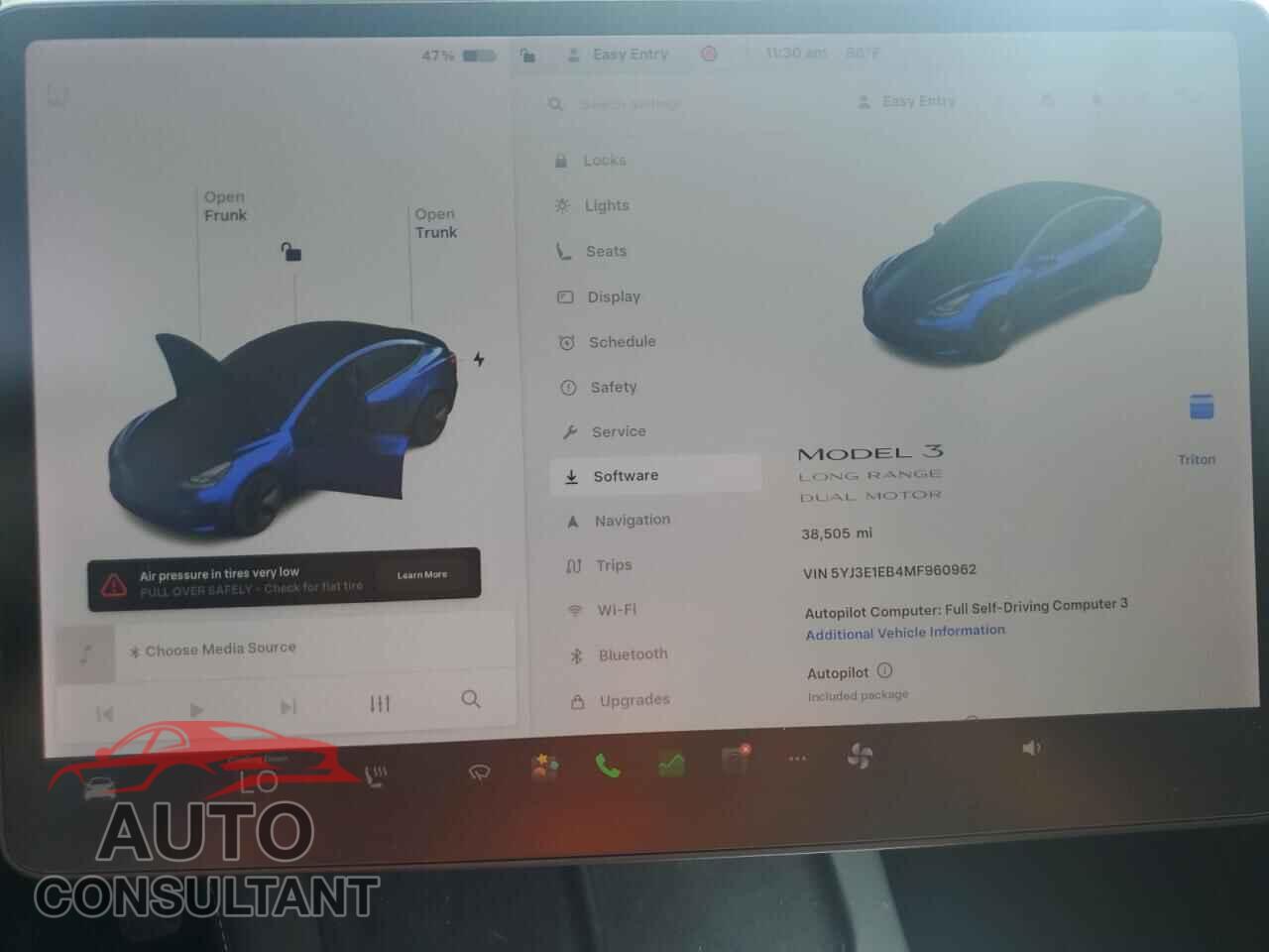 TESLA MODEL 3 2021 - 5YJ3E1EB4MF960962