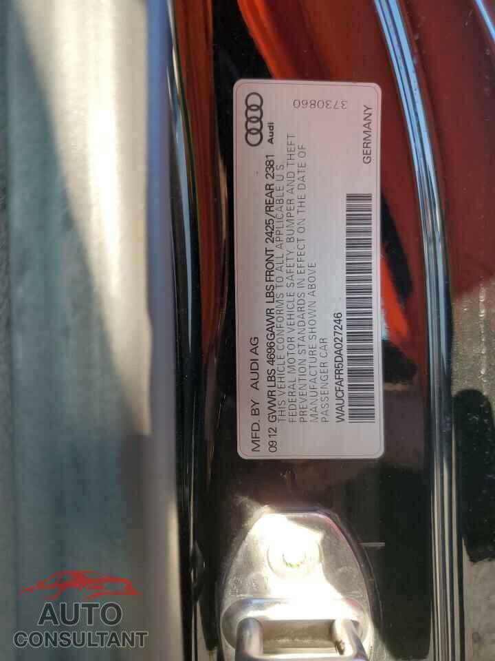 AUDI A5 2013 - WAUCFAFR5DA027246