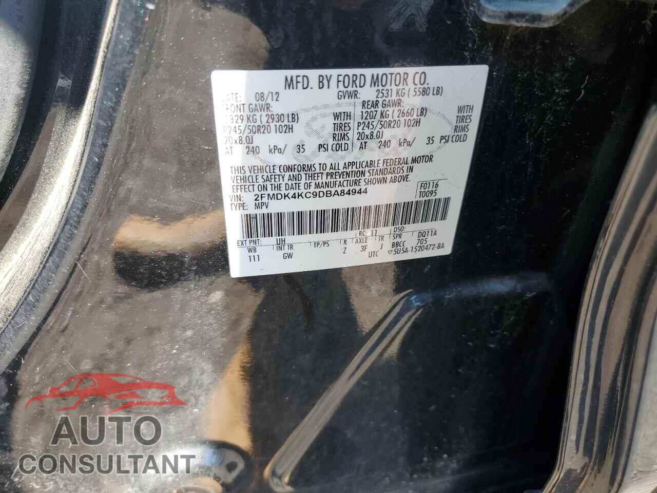 FORD EDGE 2013 - 2FMDK4KC9DBA84944