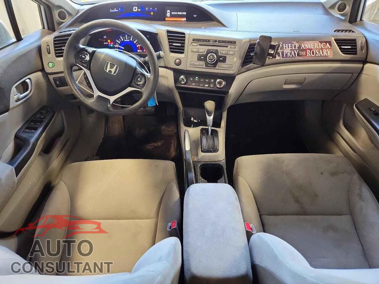 HONDA CIVIC 2012 - 19XFB2F85CE001699