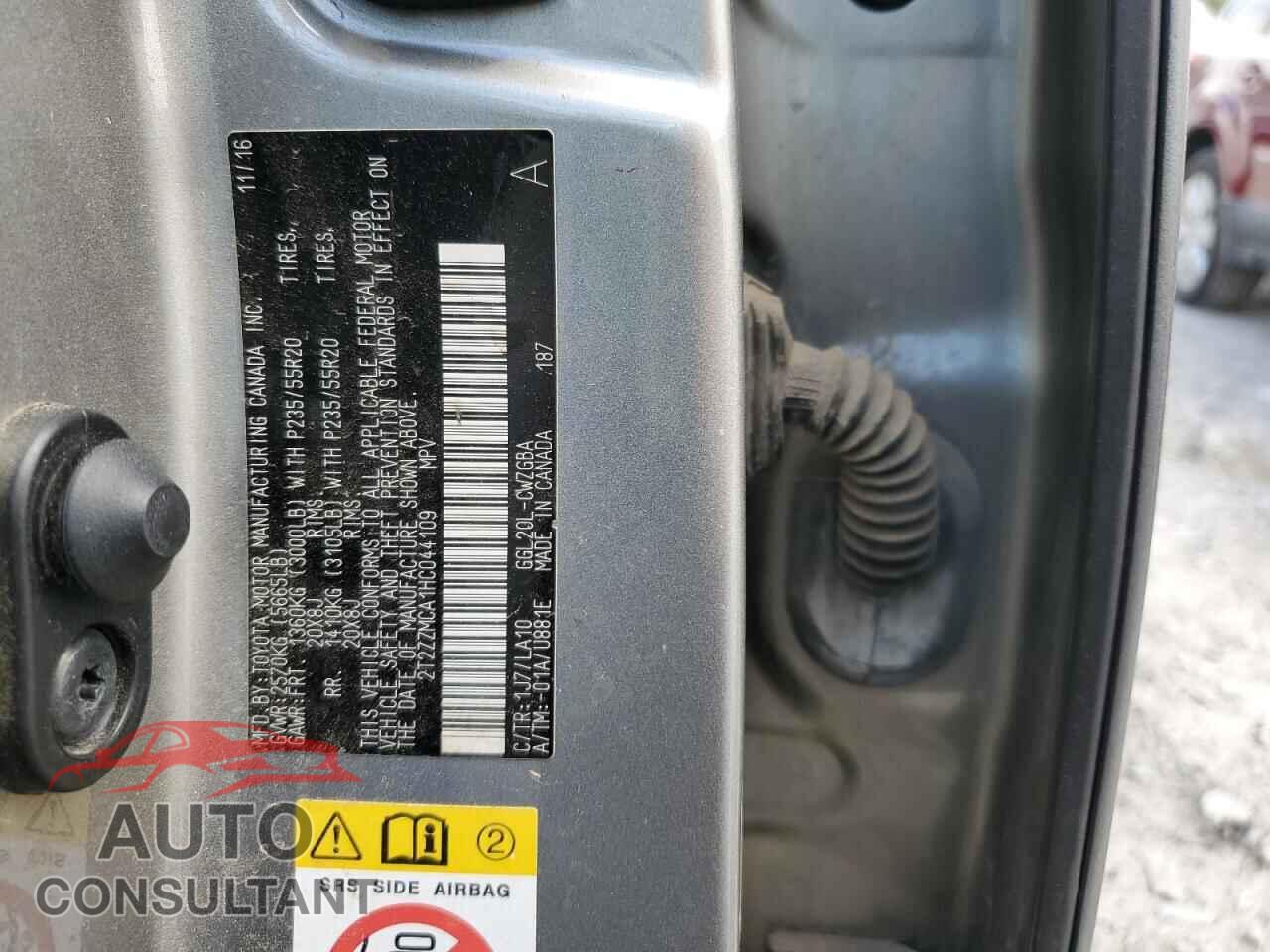 LEXUS RX350 2017 - 2T2ZZMCA1HC044109