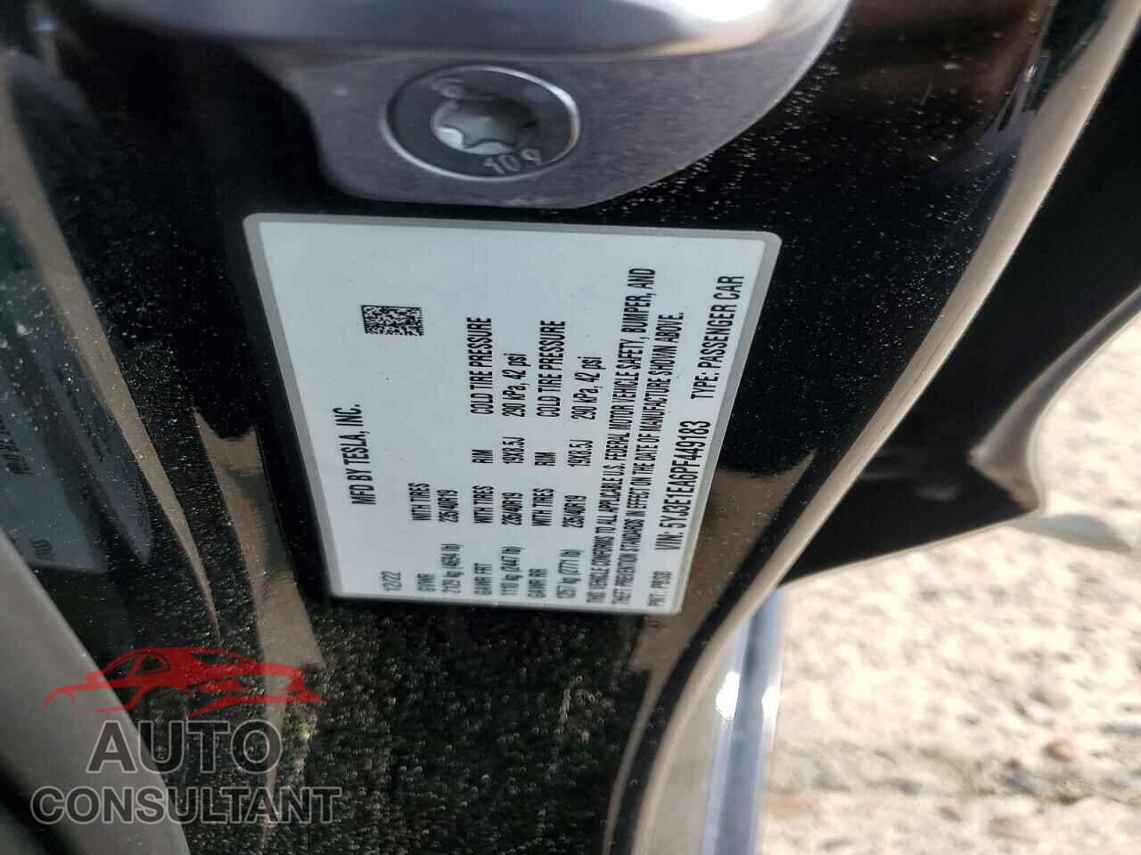 TESLA MODEL 3 2023 - 5YJ3E1EA6PF449183