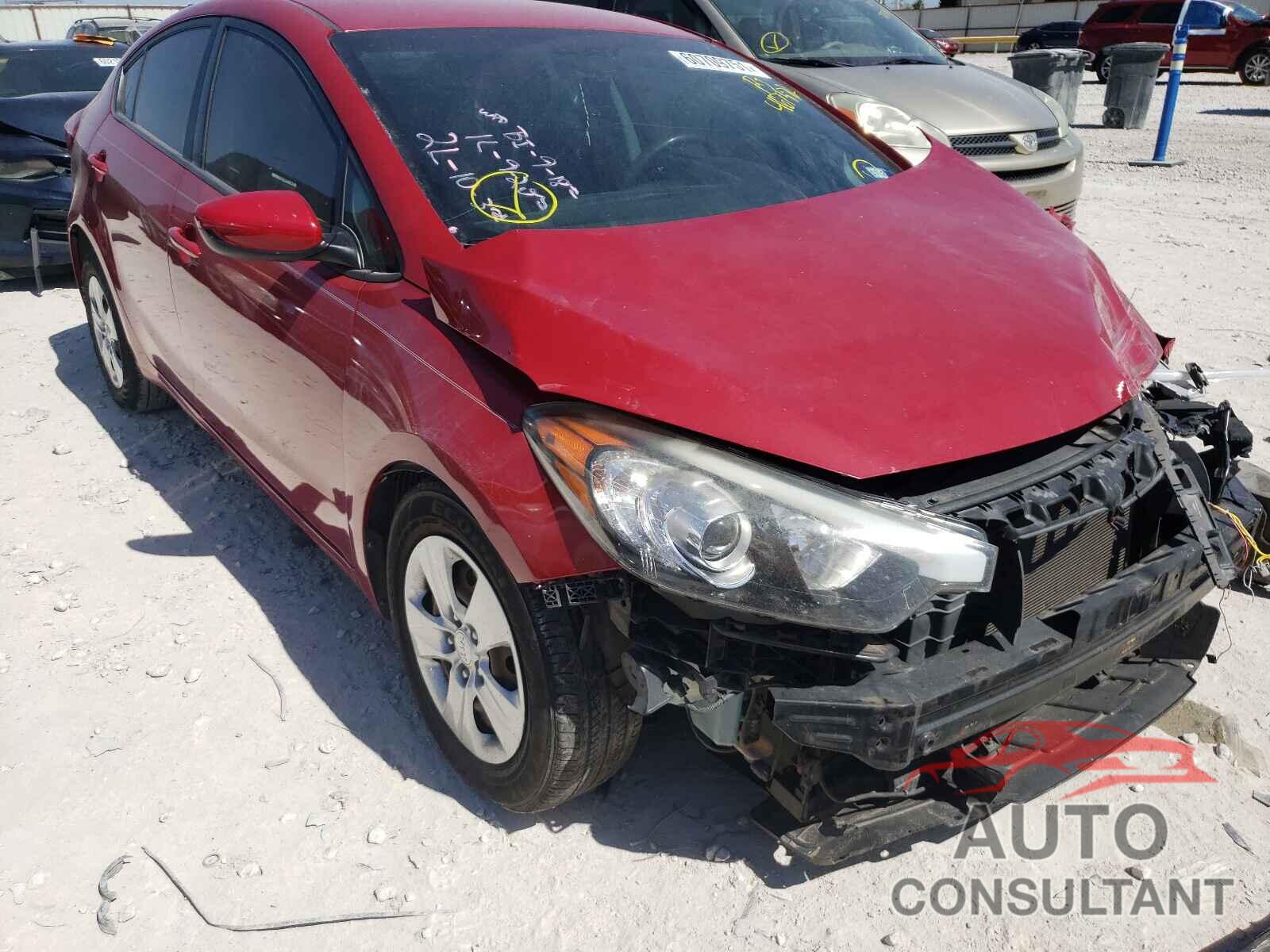 KIA FORTE 2016 - KNAFK4A61G5467372