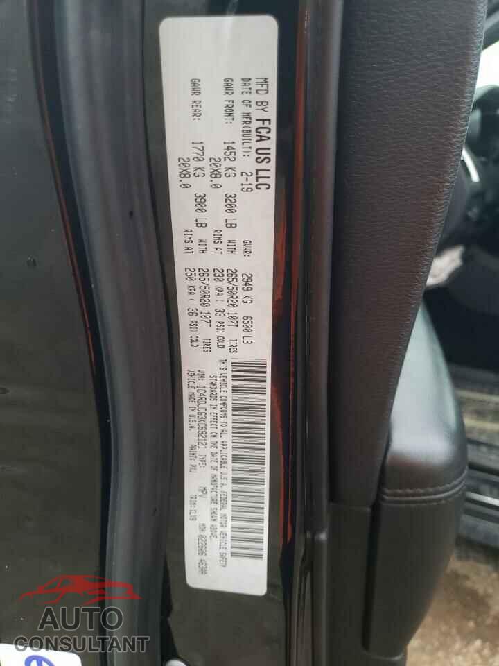 DODGE DURANGO 2019 - 1C4RDJDG3KC692121