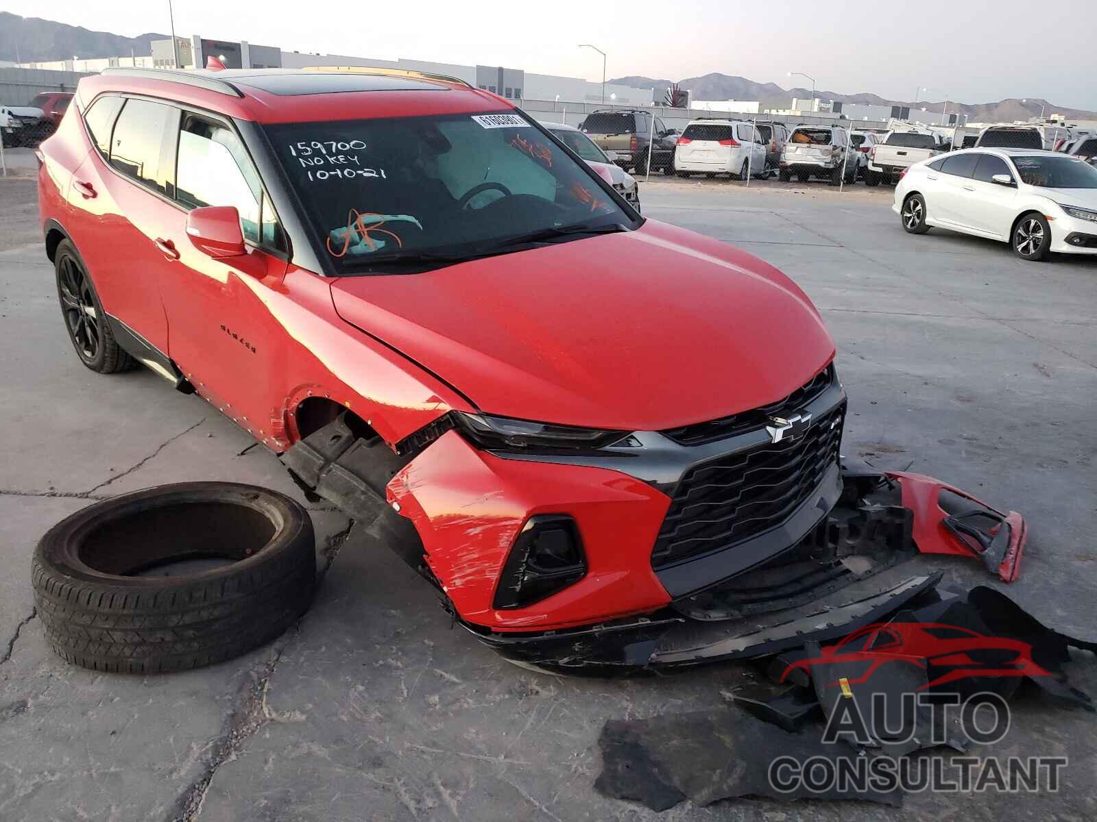 CHEVROLET BLAZER 2020 - 3GNKBERSXLS603532