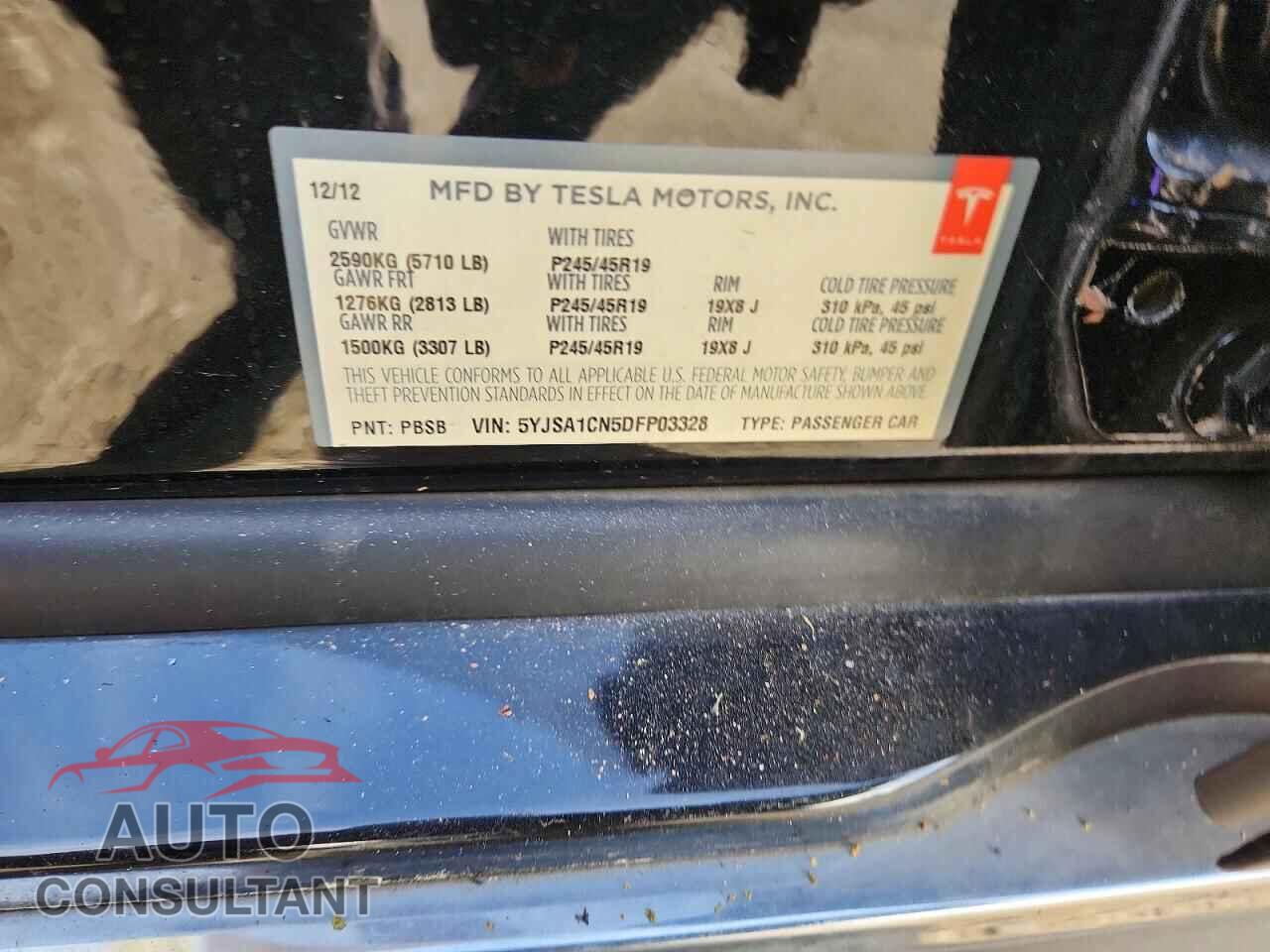TESLA MODEL S 2013 - 5YJSA1CN5DFP03328