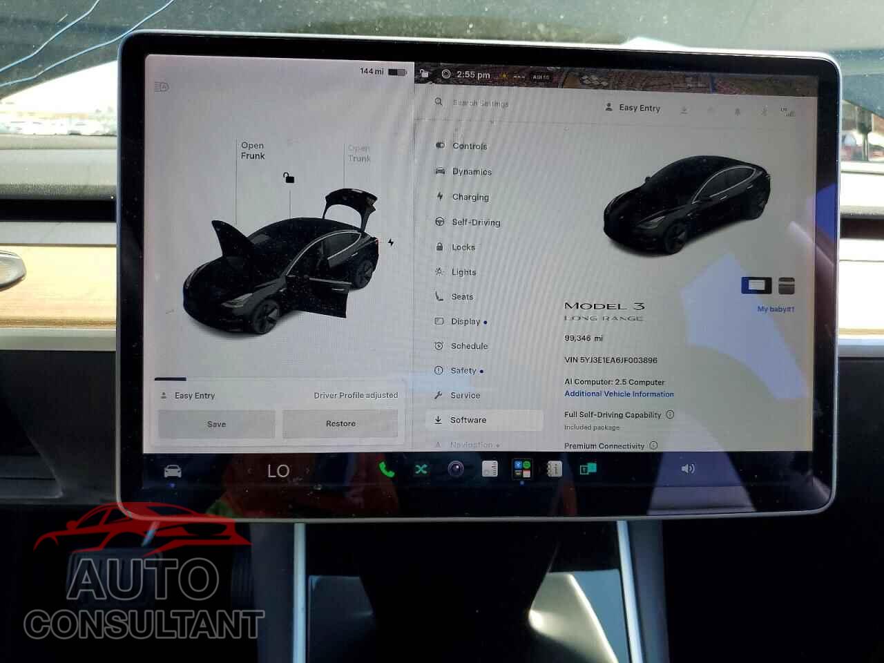 TESLA MODEL 3 2018 - 5YJ3E1EA6JF003896