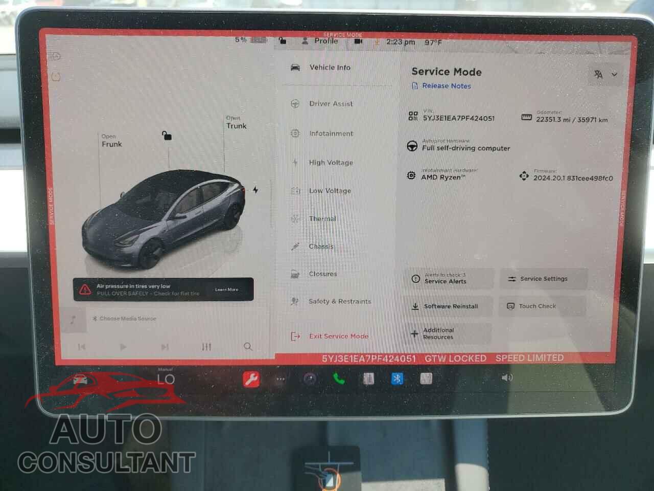 TESLA MODEL 3 2023 - 5YJ3E1EA7PF424051