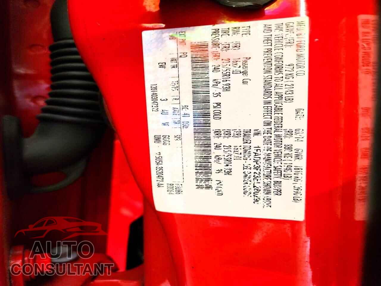 FORD FOCUS 2014 - 1FADP3F23EL280290