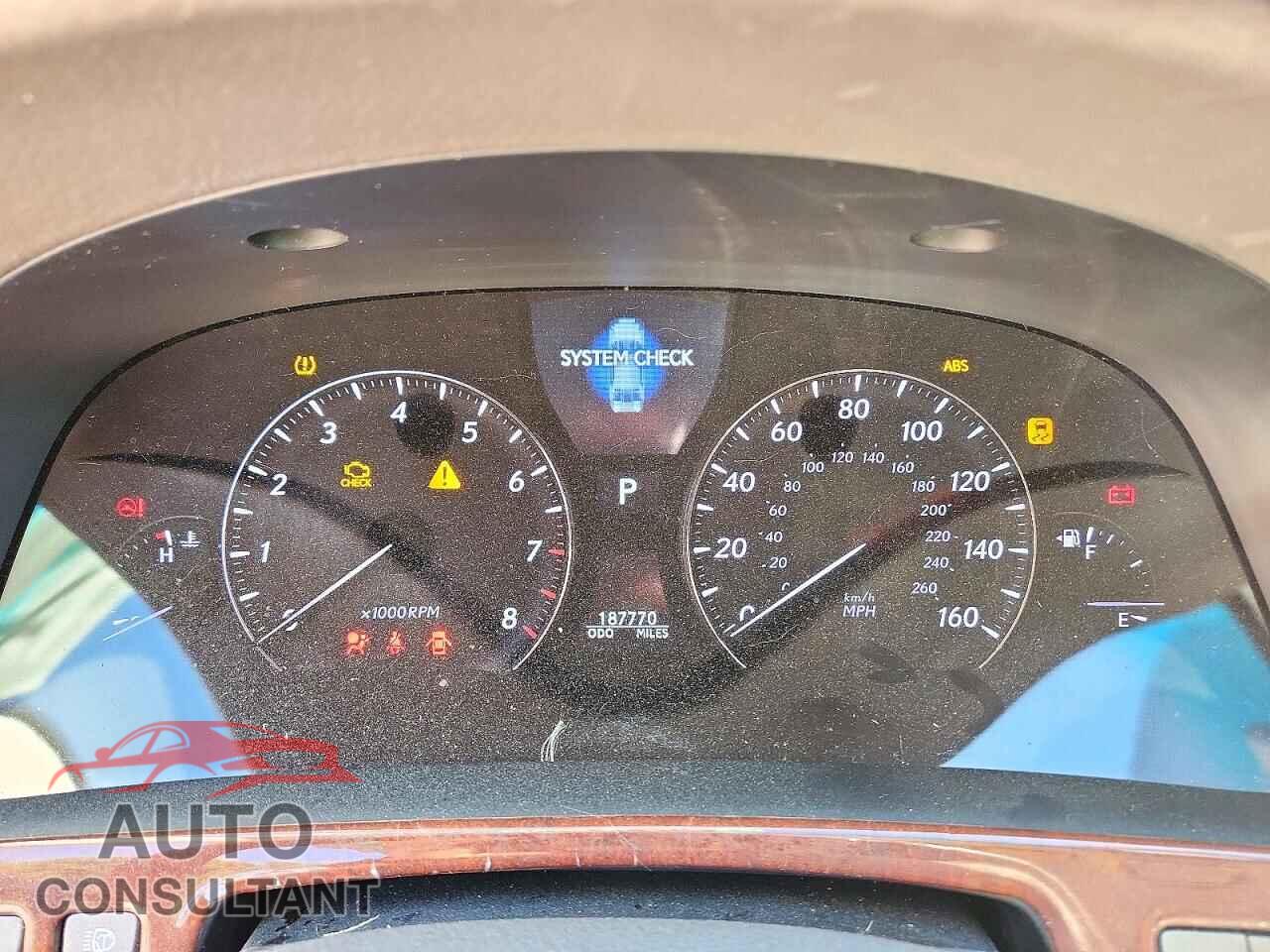 LEXUS LS460 2011 - JTHCL5EF4B5011652