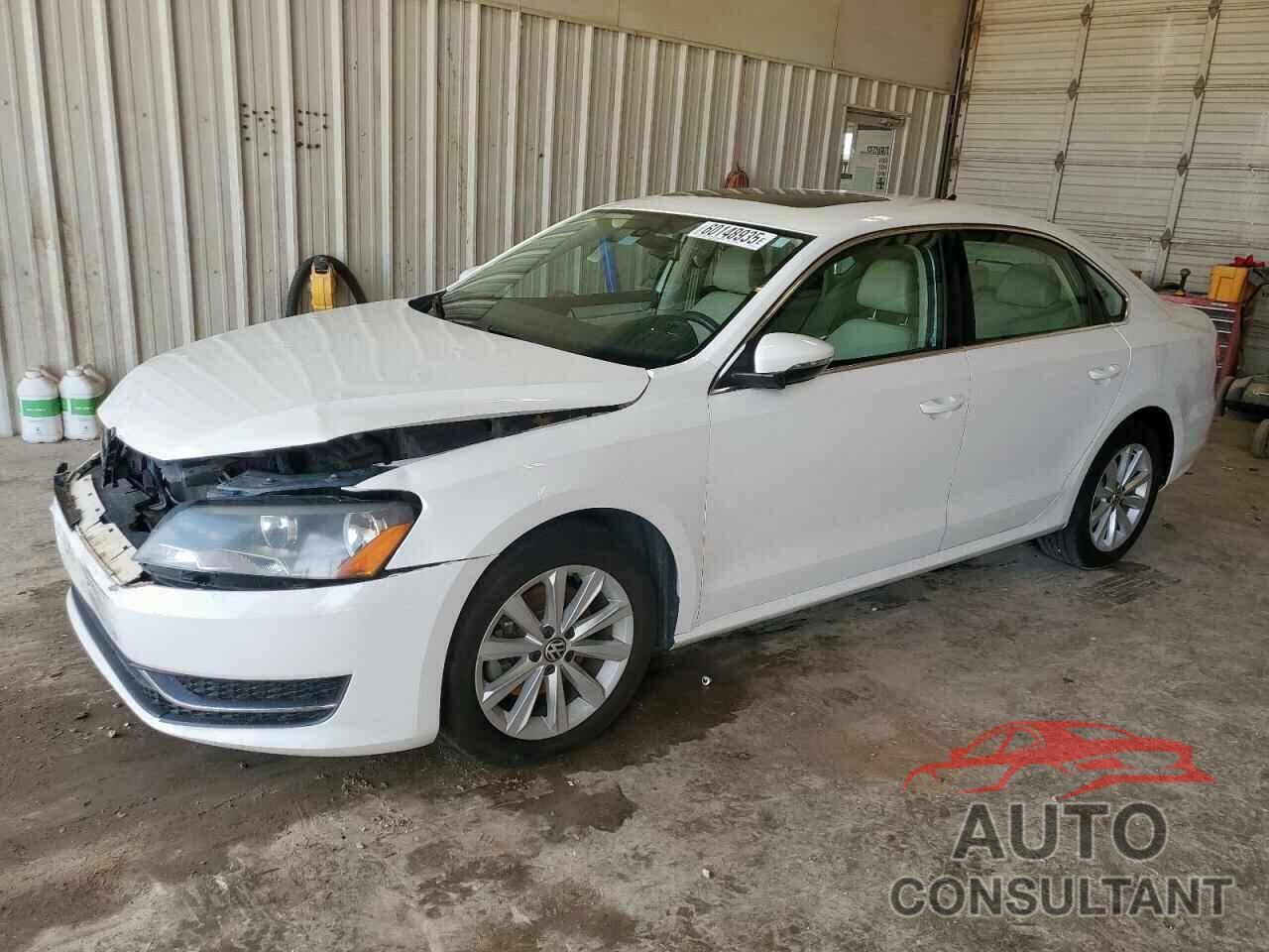 VOLKSWAGEN PASSAT 2012 - 1VWBN7A31CC080985