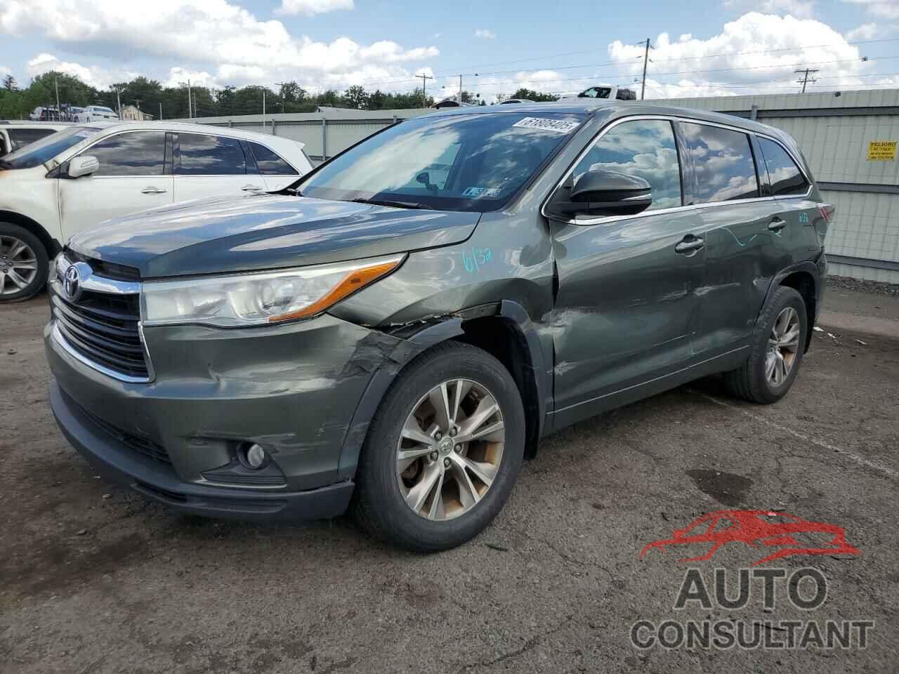 TOYOTA HIGHLANDER 2015 - 5TDBKRFHXFS145928