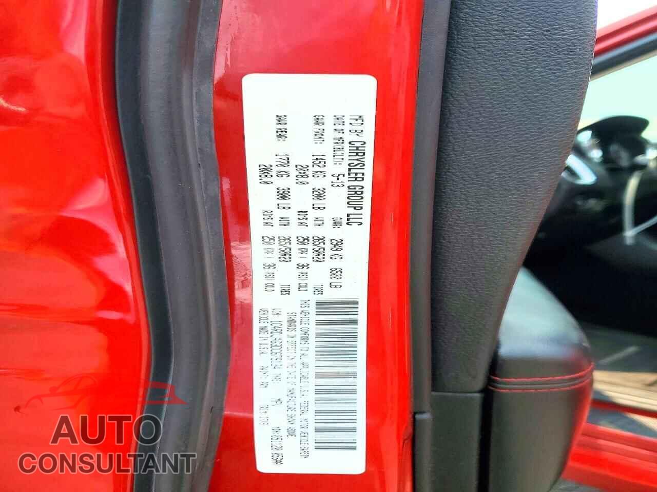DODGE DURANGO 2013 - 1C4RDJAG3DC679134