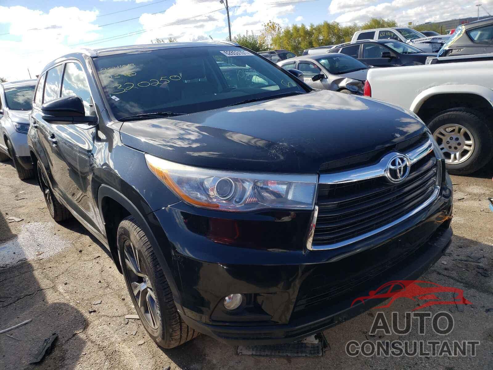 TOYOTA HIGHLANDER 2016 - 5TDJKRFH0GS320250