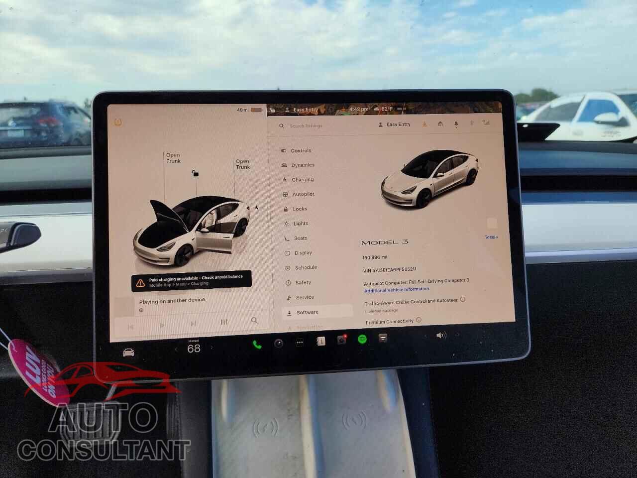 TESLA MODEL 3 2023 - 5YJ3E1EA6PF565211