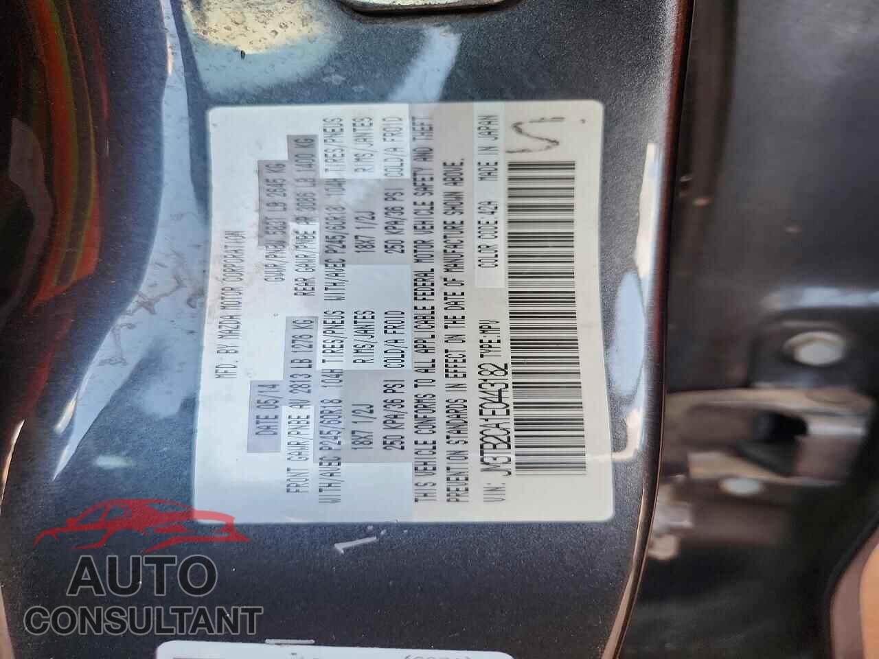 MAZDA CX-9 2014 - JM3TB2CA1E0443182