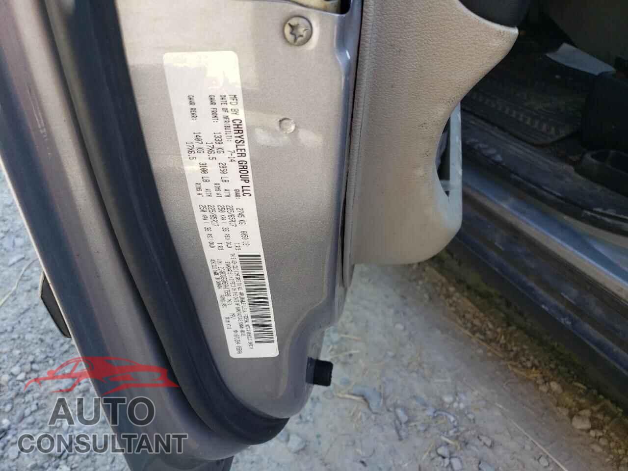 DODGE CARAVAN 2014 - 2C4RDGBG0ER417596