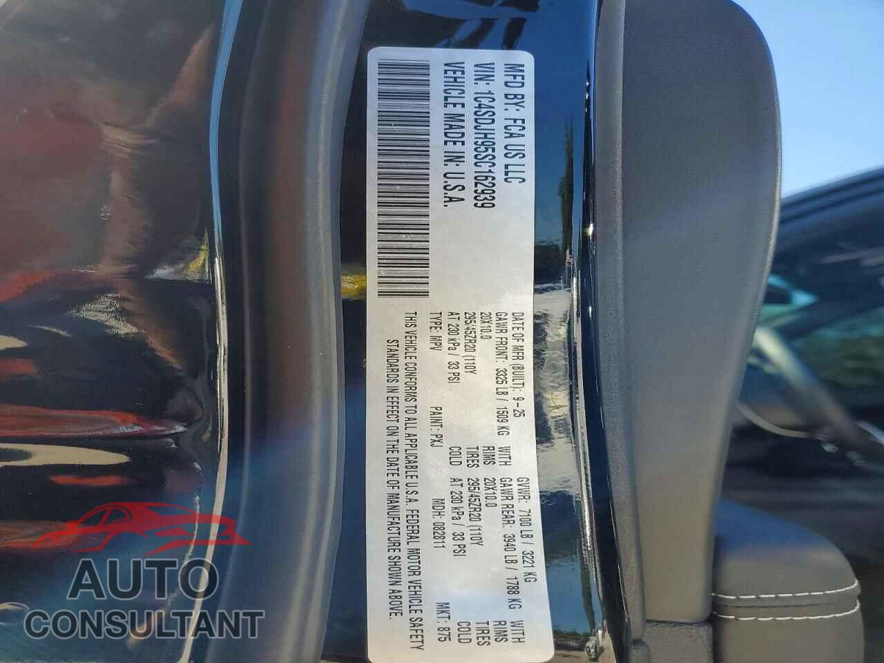 DODGE DURANGO 2025 - 1C4SDJH95SC162939