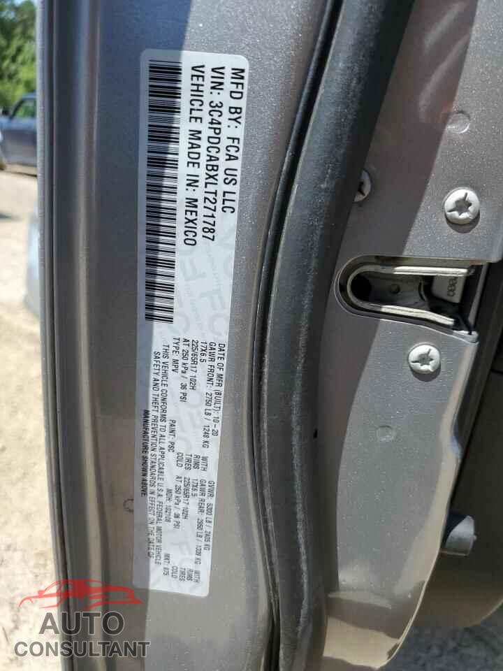 DODGE JOURNEY 2020 - 3C4PDCABXLT271787