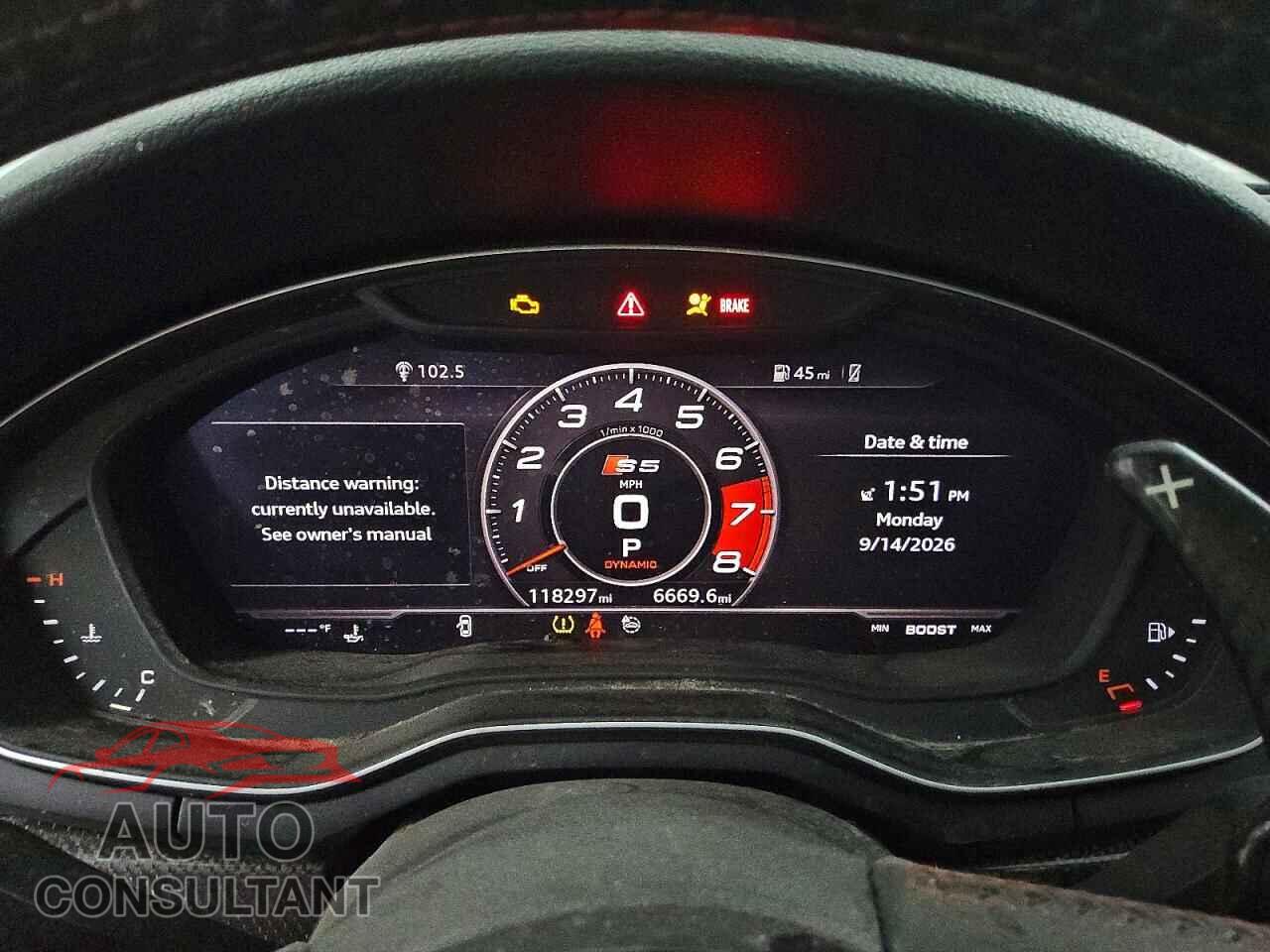 AUDI S5/RS5 2018 - WAUR4AF54JA031894