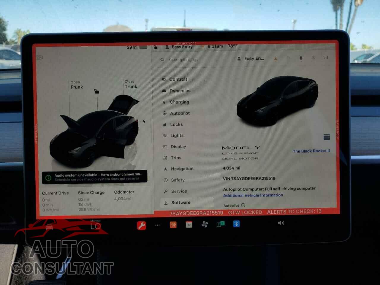 TESLA MODEL Y 2024 - 7SAYGDEE6RA215519