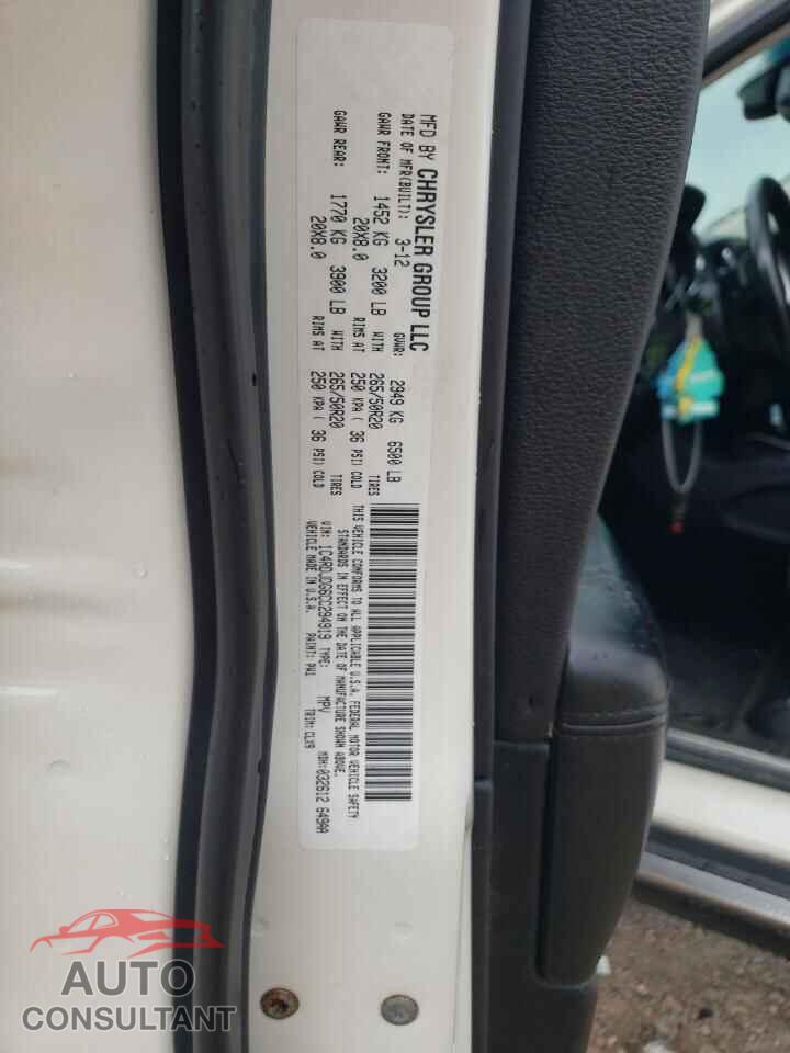 DODGE DURANGO 2012 - 1C4RDJDG6CC294919