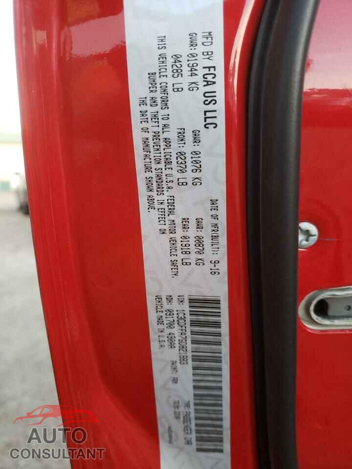 DODGE DART 2016 - 1C3CDFFA7GD821883