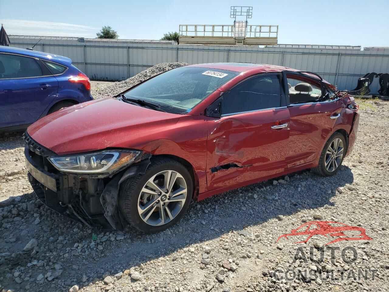 HYUNDAI ELANTRA 2017 - KMHD84LF9HU066595