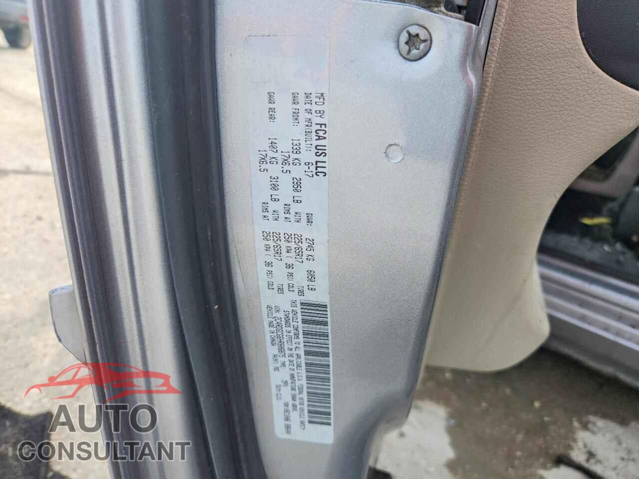 DODGE CARAVAN 2017 - 2C4RDGCG6HR806875