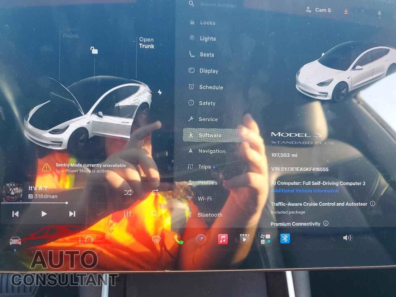 TESLA MODEL 3 2019 - 5YJ3E1EA5KF416555